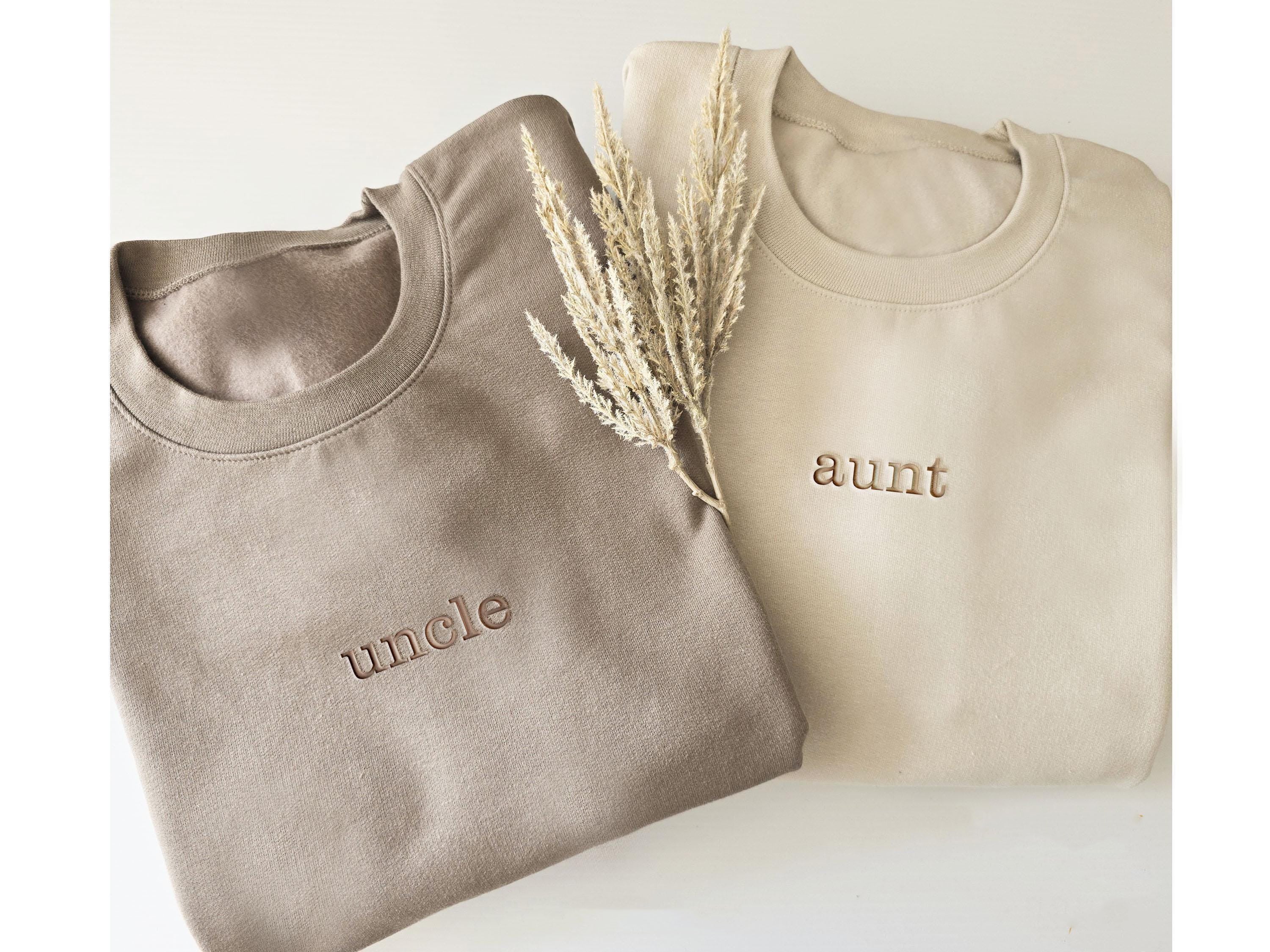 Embroidered Uncle Sweatshirt, Gift for Uncle, Christmas Gift for Uncle Gift Cool Uncle Shirt, Pregnancy Announcement Crewneck