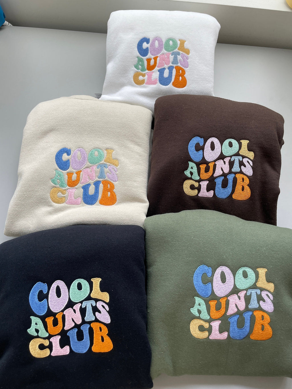 Pregnancy Announcement, Best Aunt, Cool Aunts Club Sweatshirt, Embroidered Aunt Sweatshirt, Auntie Sweater, Sister Sweatshirt