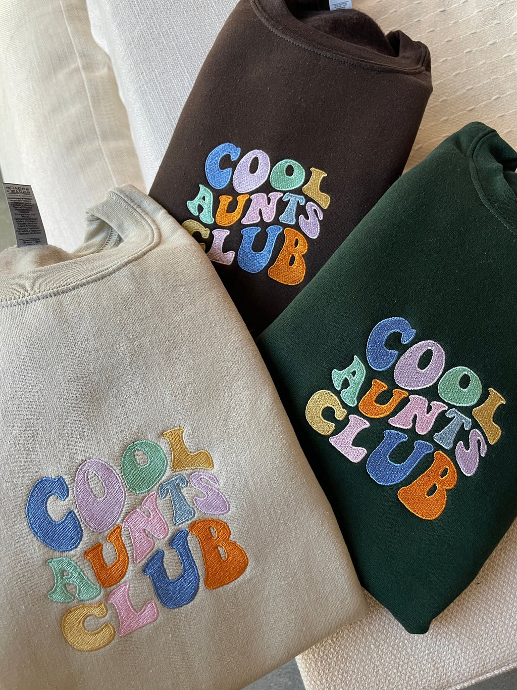 Pregnancy Announcement, Best Aunt, Cool Aunts Club Sweatshirt, Embroidered Aunt Sweatshirt, Auntie Sweater, Sister Sweatshirt