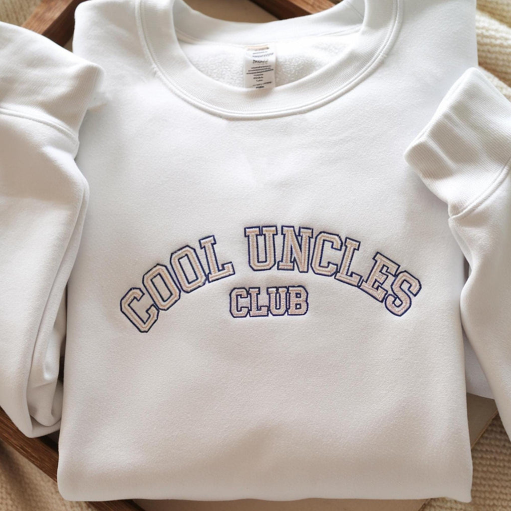Cool Uncles Club Embroidered Sweatshirt, Sister Pregnancy Announcement, Sweater For New Uncle, Baby Reveal Shirt, In My Uncle Era Shirt