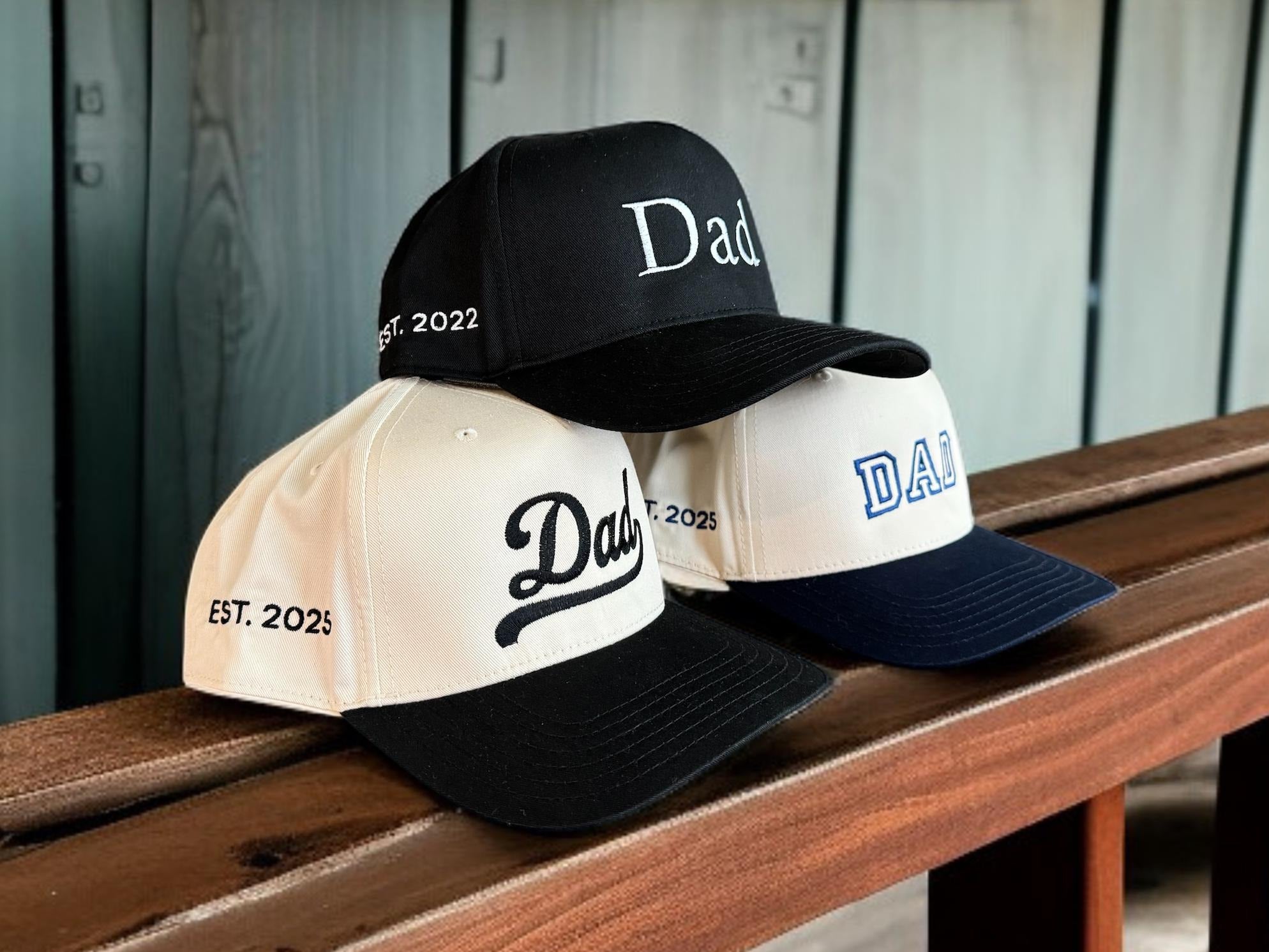 Custom Dad Hat - Personalized Embroidered Cap With Date, Fathers Day Gift, Gift for Husband, Gifts for New Dads, Grandpa Present