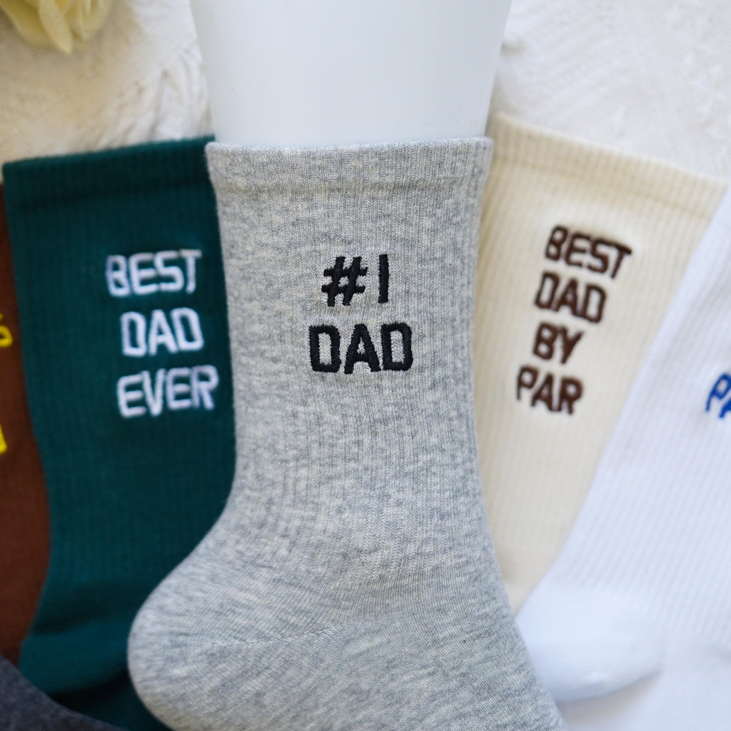 Custom Father's Socks, Cotton Men Socks, Father’s Day Gift Idea, Gift for Dad, New Dad Gift, Gift for Husband, Best Dad Ever Socks