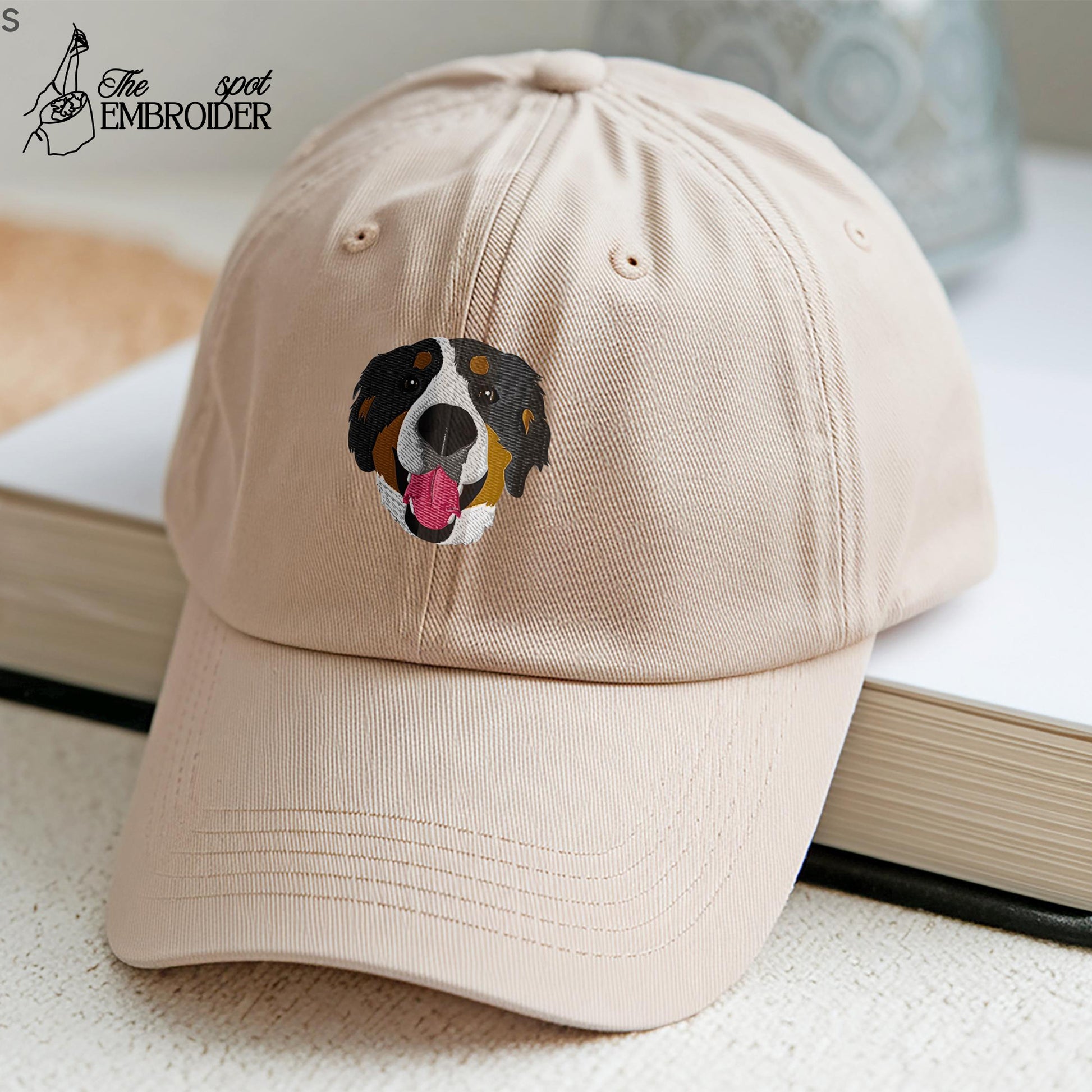 Custom EMBROIDERED Pet Hat Using Pet Photo, Personalized Dog Hat, Custom Pet Cap, Dog Hat Custom, Dog Baseball Cap, Father's Day