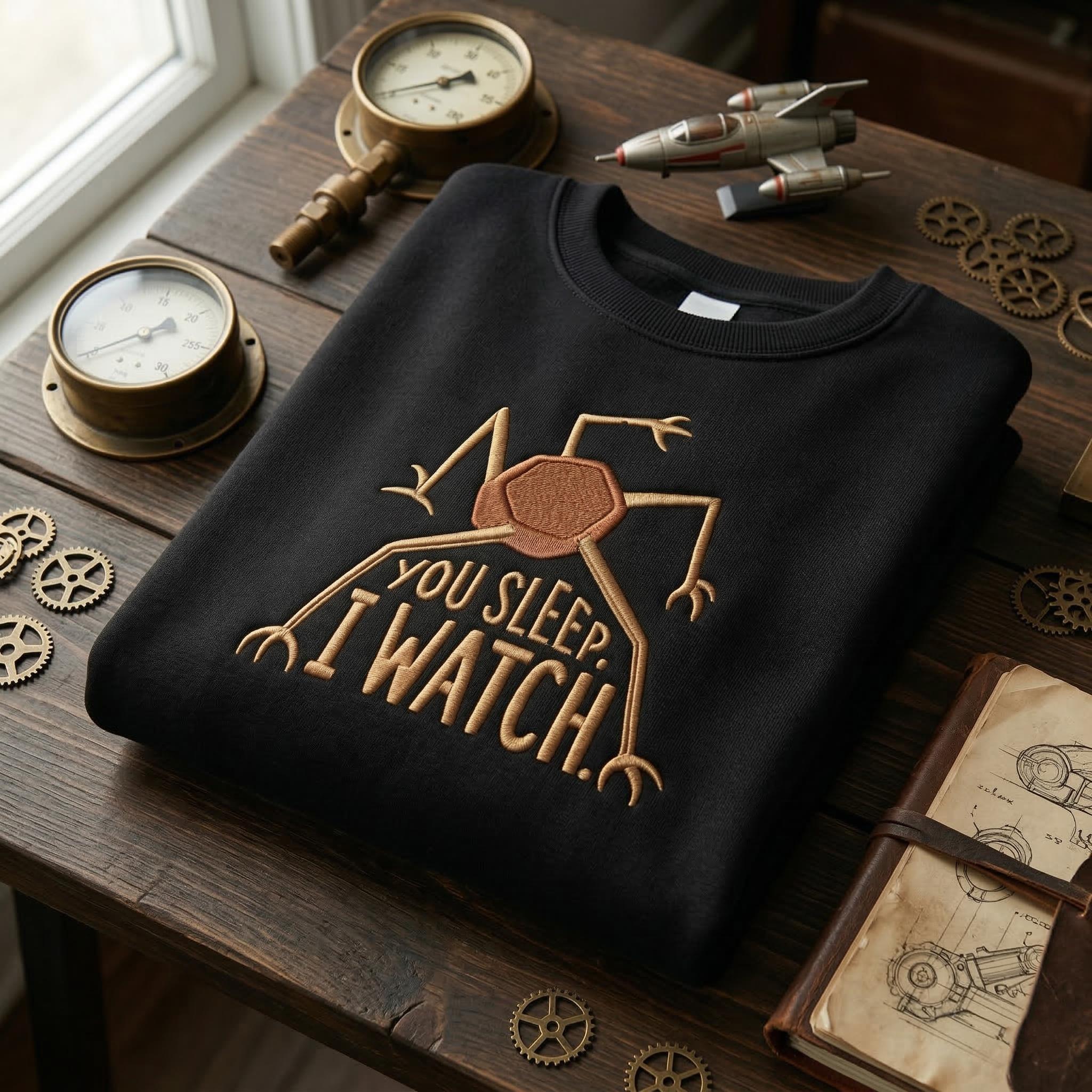 Embroidered You Sleep I Watch Project Hail Mary Sweatshirt, Amaze Rocky Crewneck, Sci Fi Fan Gift, Jazz Hands Embroidery Sweater
