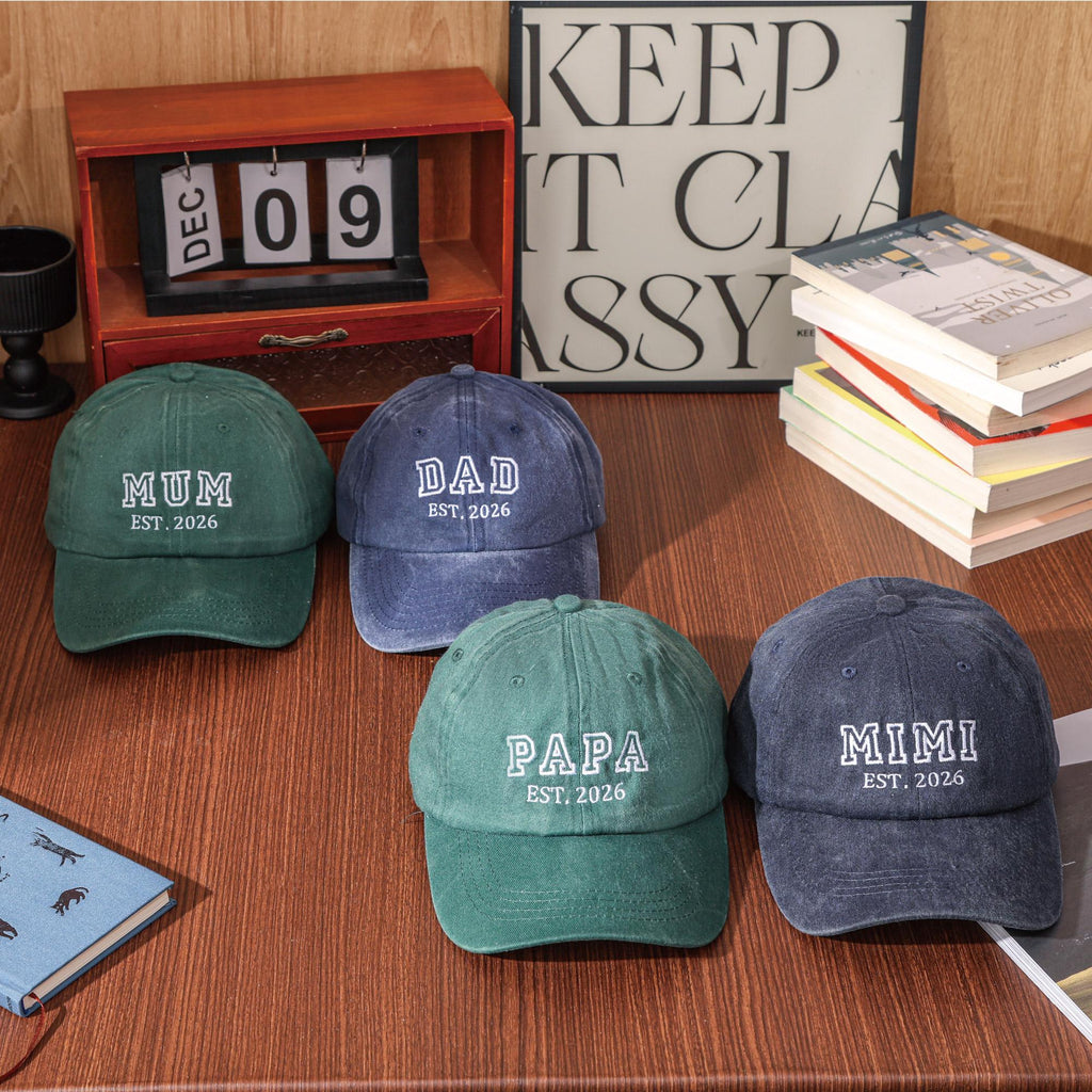 Personalized Dad Embroidered Hat, Custom Text Baseball Cap, Gift for New Dad Mom, personalised hat,girl dad cap