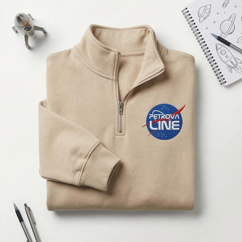 Embroidered Petrova Line Project Haild Mary Quarter Zip Sweatshirt, Retro Amaze Amaze Amaze Shirt, Sci-fi Pride Gift For Book Lovers