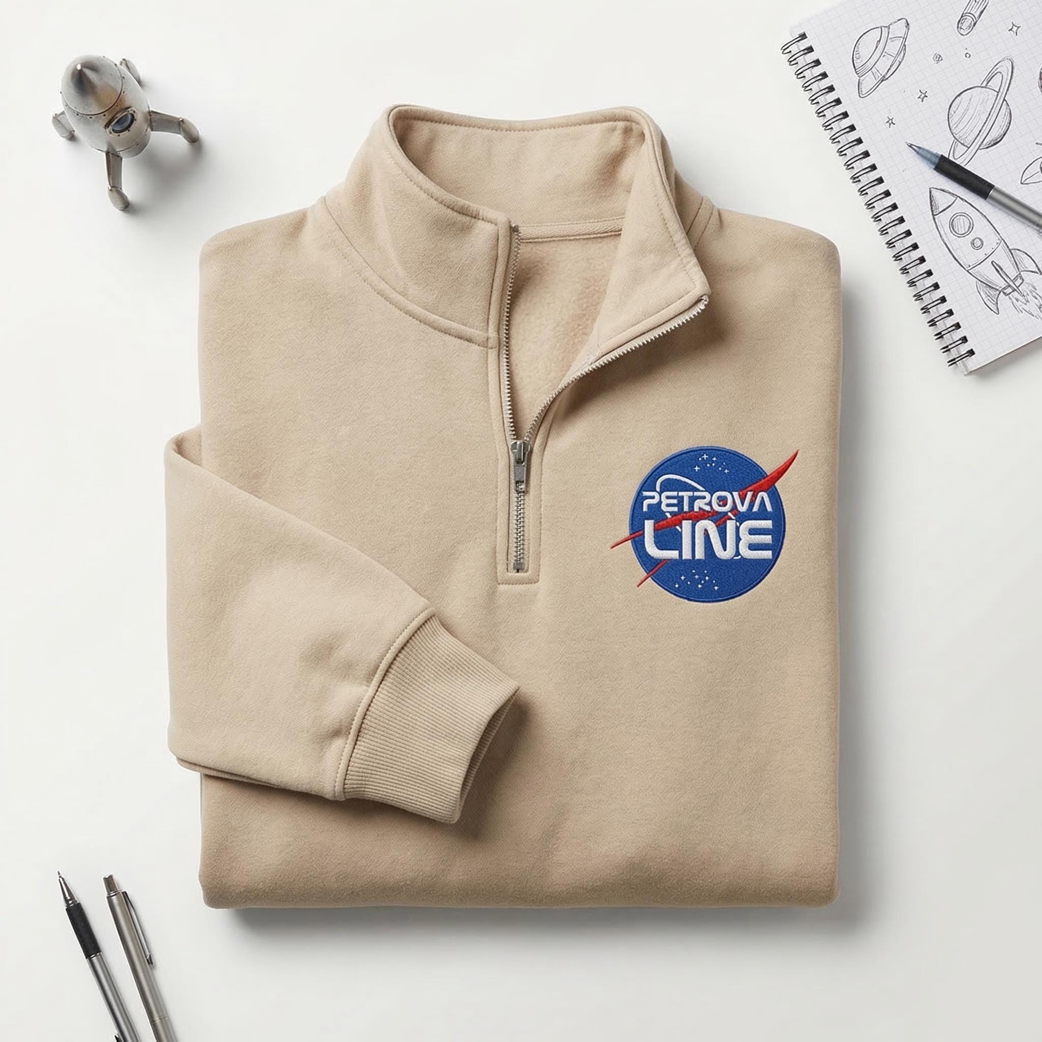 Embroidered Petrova Line Project Haild Mary Quarter Zip Sweatshirt, Retro Amaze Amaze Amaze Shirt, Sci-fi Pride Gift For Book Lovers