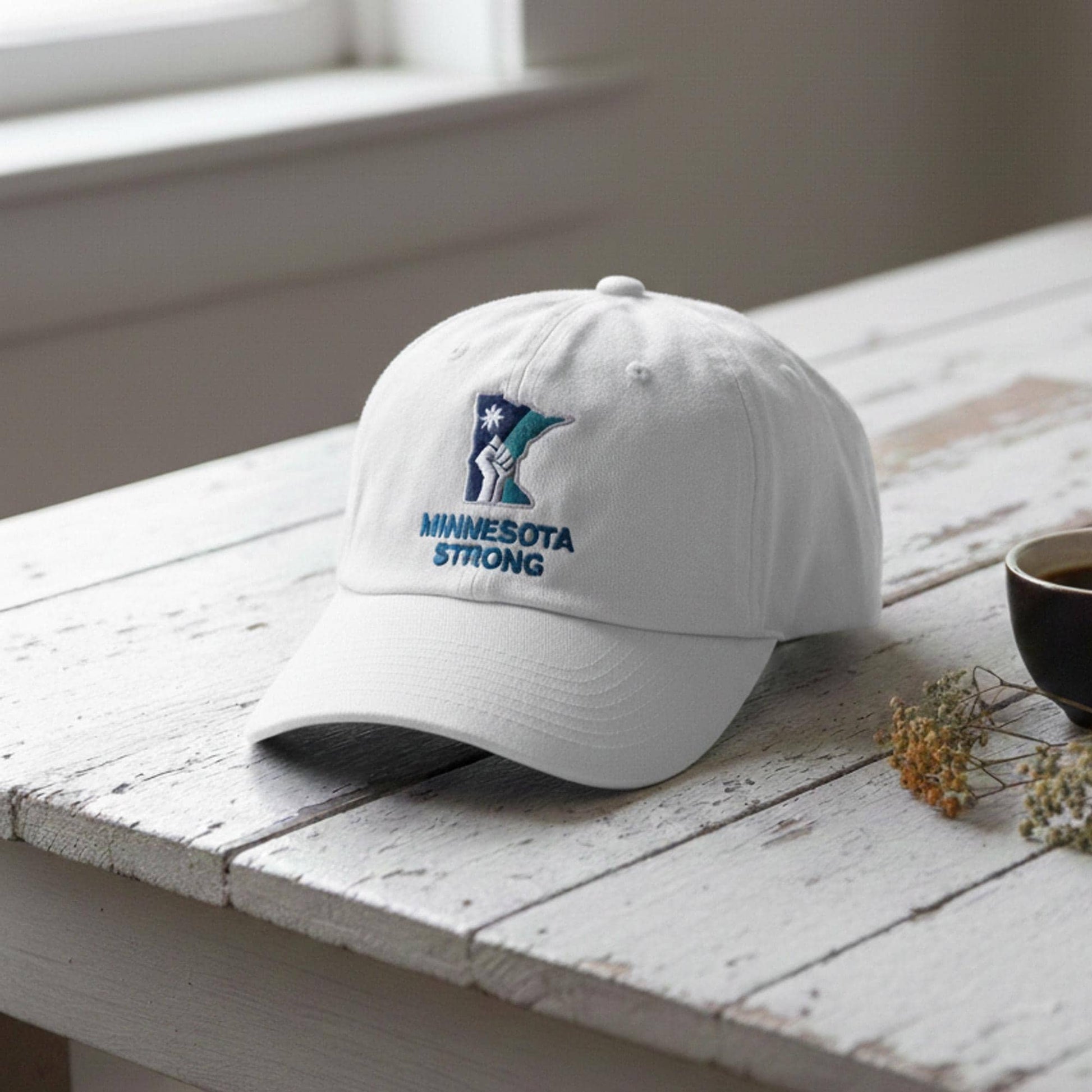 Minnesota Rebel Loon Embroidered Cap, MN State Strong Hat, MN State Bird Loon Gift