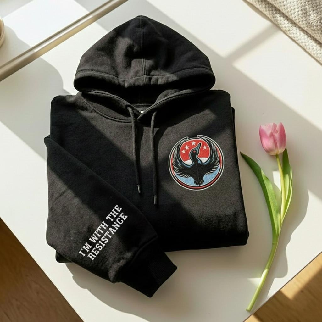Embroidered Anti-ICE Minnesota Rebellion Shirt, Minneapolis Resistance, New State Flag Shirt, Abolish Ice Tee, Anti Maga, Anti Trump