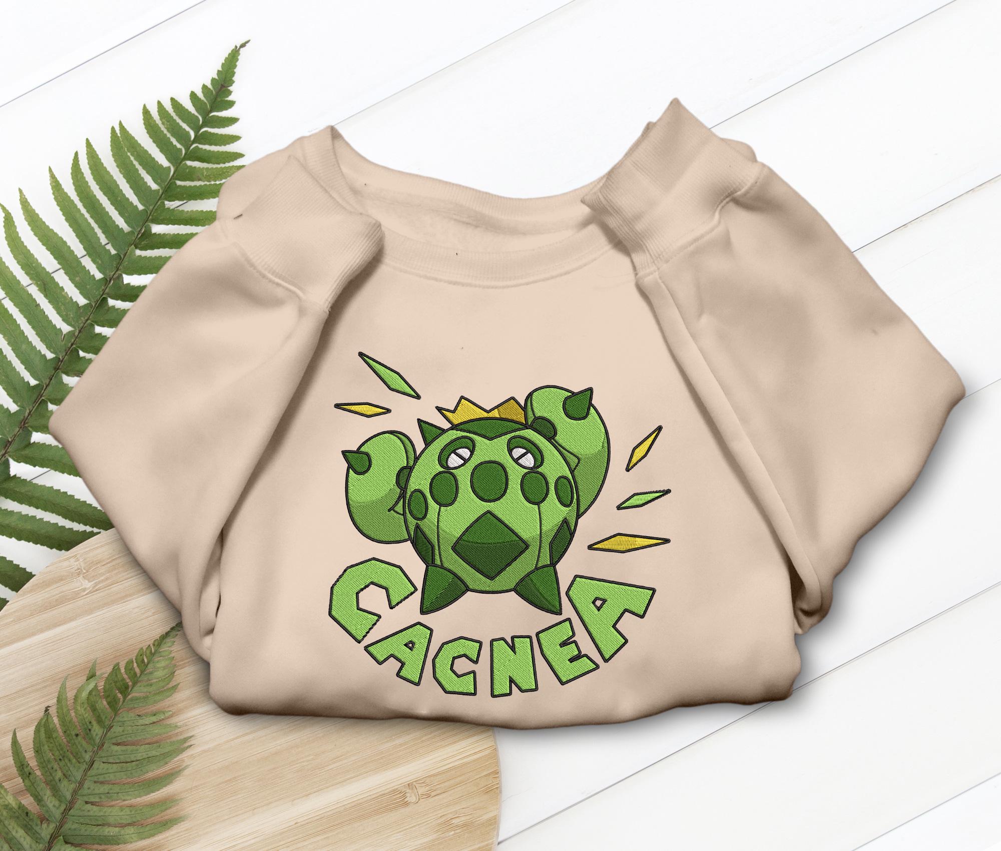 Cacnea Embroidered Shirt Desert Cactus T-shirt Sweatshirt Hoodie Anime Gaming Gifts