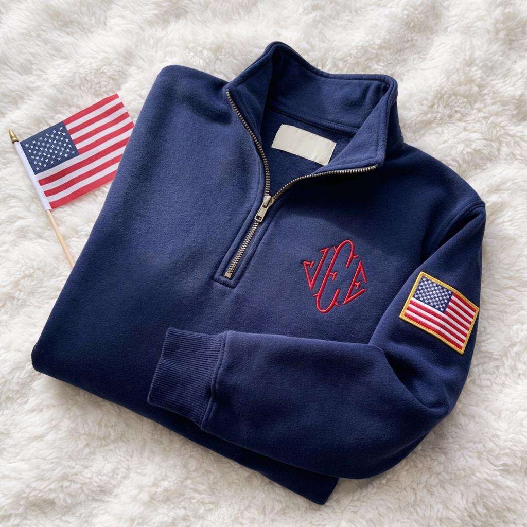 Embroidered J.E.E. Epstein Quarter Zip Sweatshirt, Meme Shirt, Jeffrey JEE Monogram Unisex Sweatshirt, Jeffrey Epstein Embroidery Merch