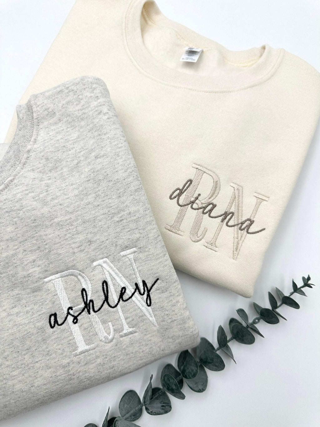 Embroidered Nurse Sweatshirt Hoodie: Athletic Block Gemma, Nursing School Gift
