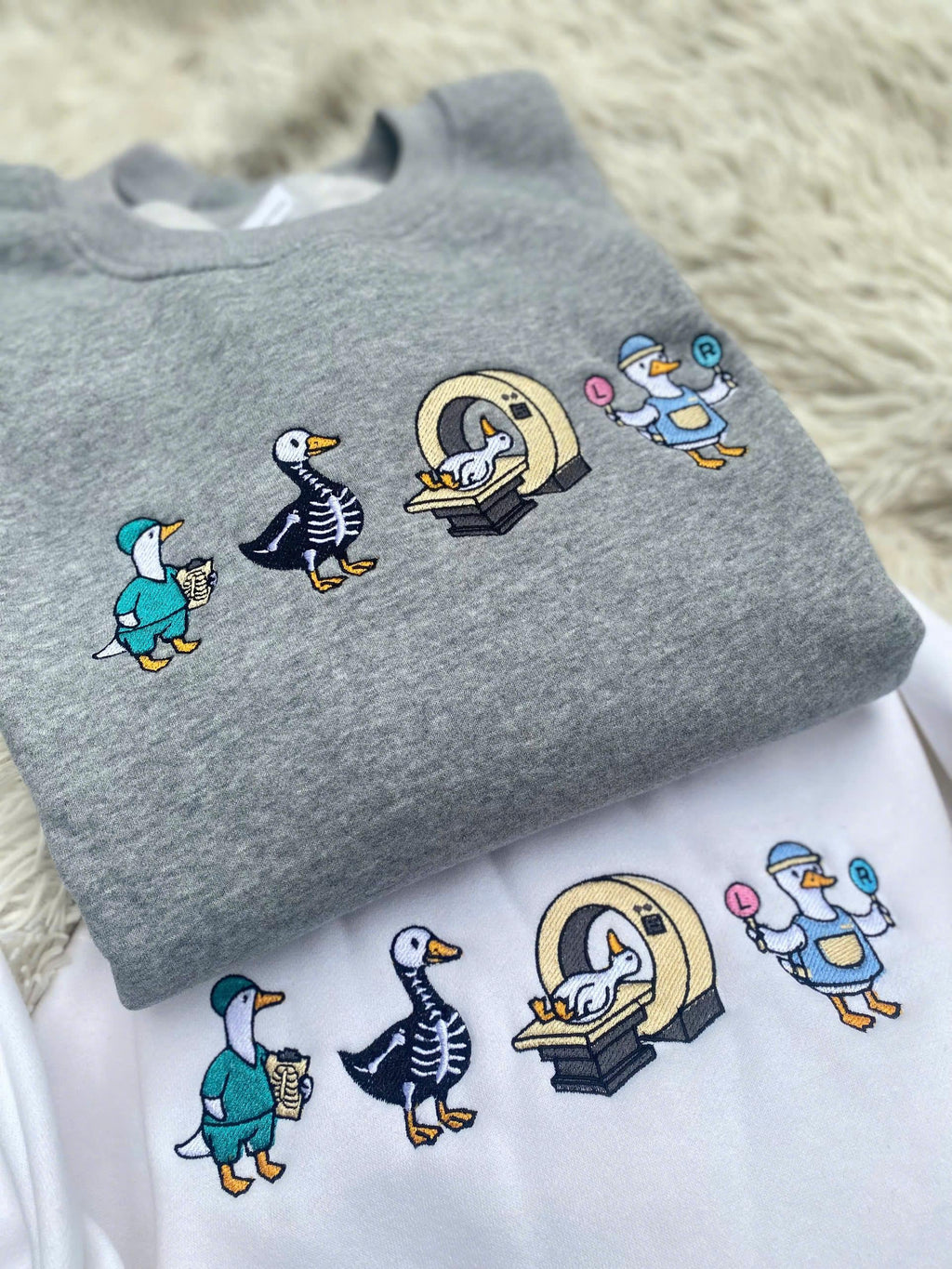 Embroidered Radiologic Technologist Goose Sweatshirt, Rad Tech Crewneck, Radiography Gift