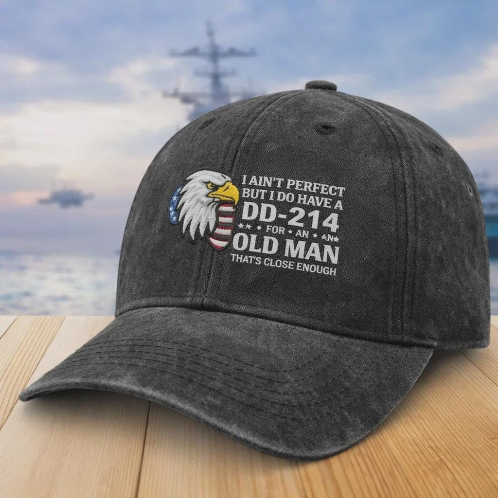 Embroidered I Do Have DD-214 Veterans Day Hat, Veteran Hats For Men, Military Caps Husband, Veteran Gift