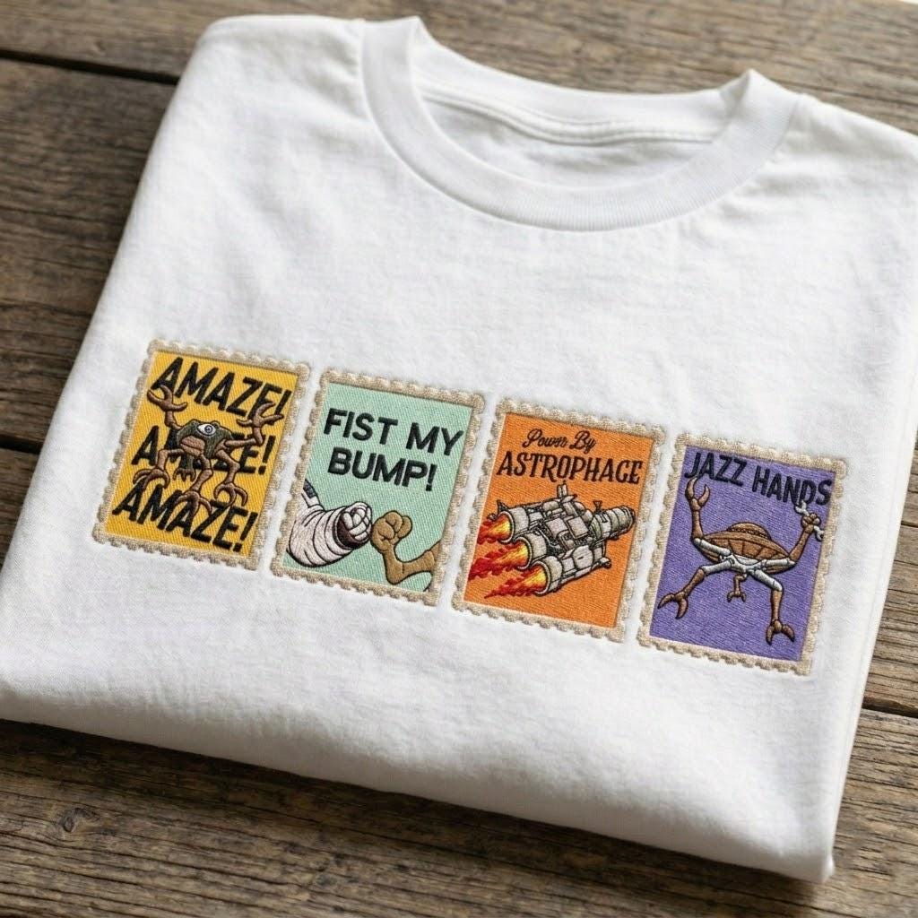 Embroidered Project Hail Mary Shirt, Space Explorer Sci Fi Tee, Astronomy Nerd StampT Shirt, Science Lover Gift, Bookish Space Fan Outfit