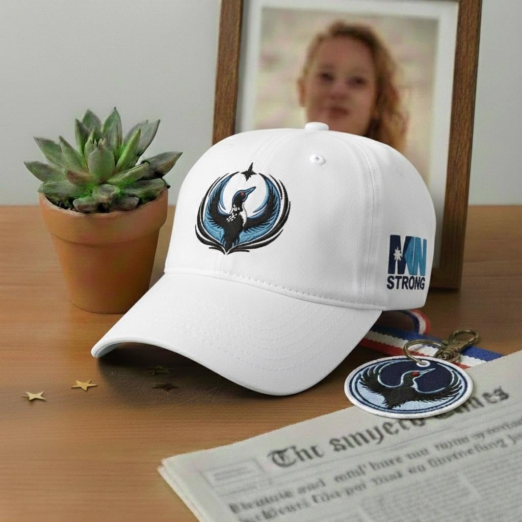 Minnesota Loon Embroidered Hat, Renee Nicole Good Inspired Activist Hat, Protest Flair Hat, Political Statement Gift, Minnesota Strong Hat