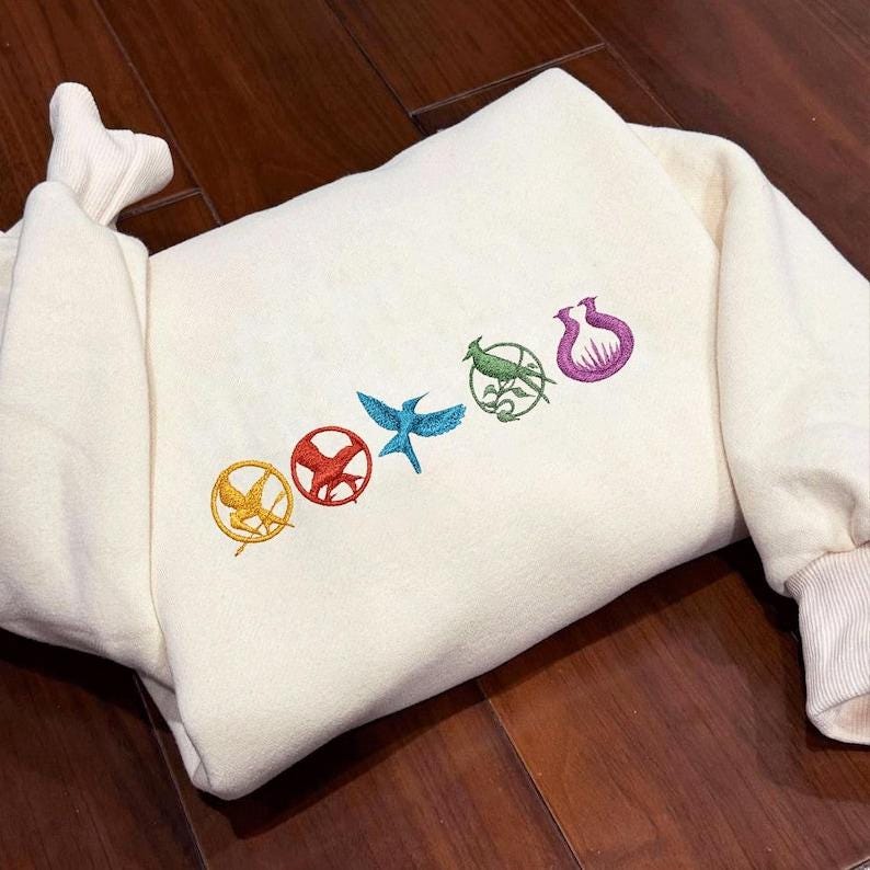 Hunger Games Embroidered Sweatshirt, May The Odds Be Ever In Your Favor, Bookish Mockingjay Shirt