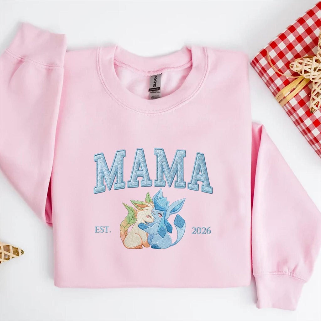 Embroidered Pokemom Hoodie, Cute Poke Characters Sweatshirt, Cozy Anime Embroidery, Embroidered Anime Shirt, Mothers Day Gift