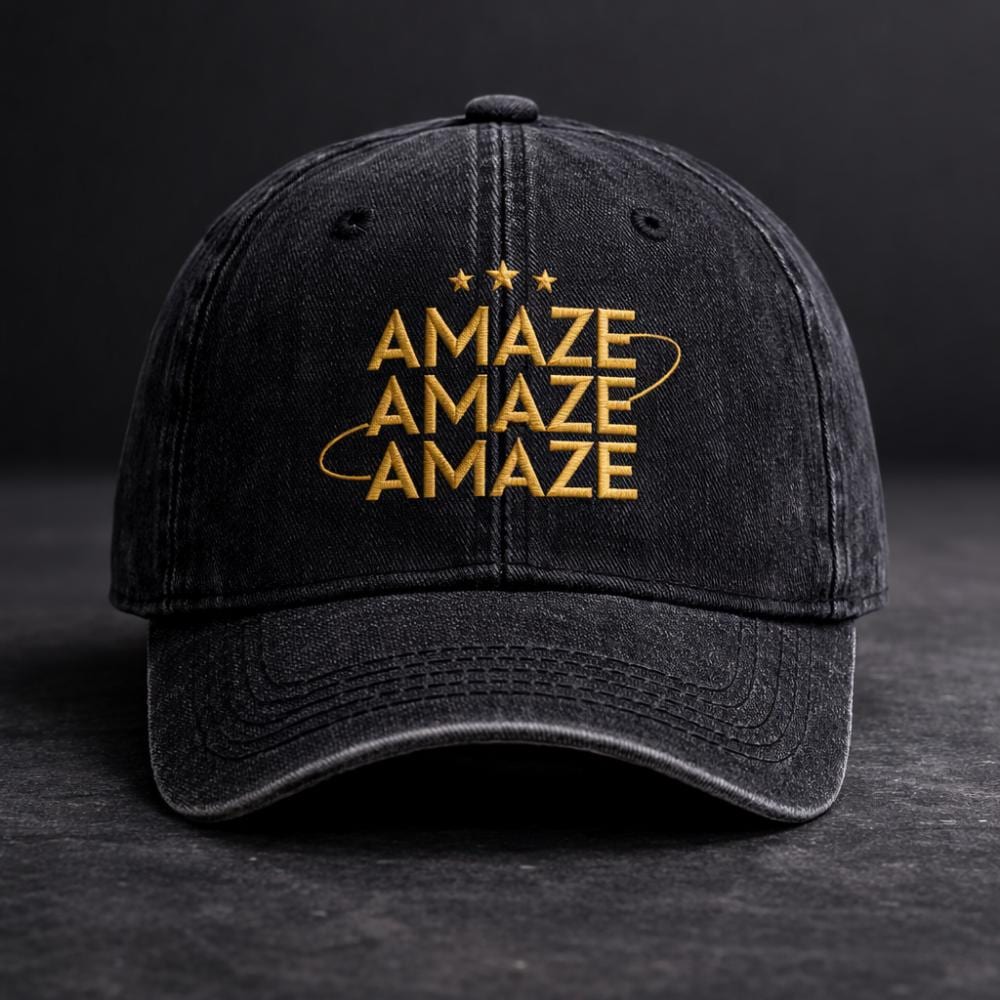 Embroidered Amaze Amaze Amaze Hat, Hail Mary Book Cap, Funny Sci-Fi Space Quote Shirt, Book Lovers Gift