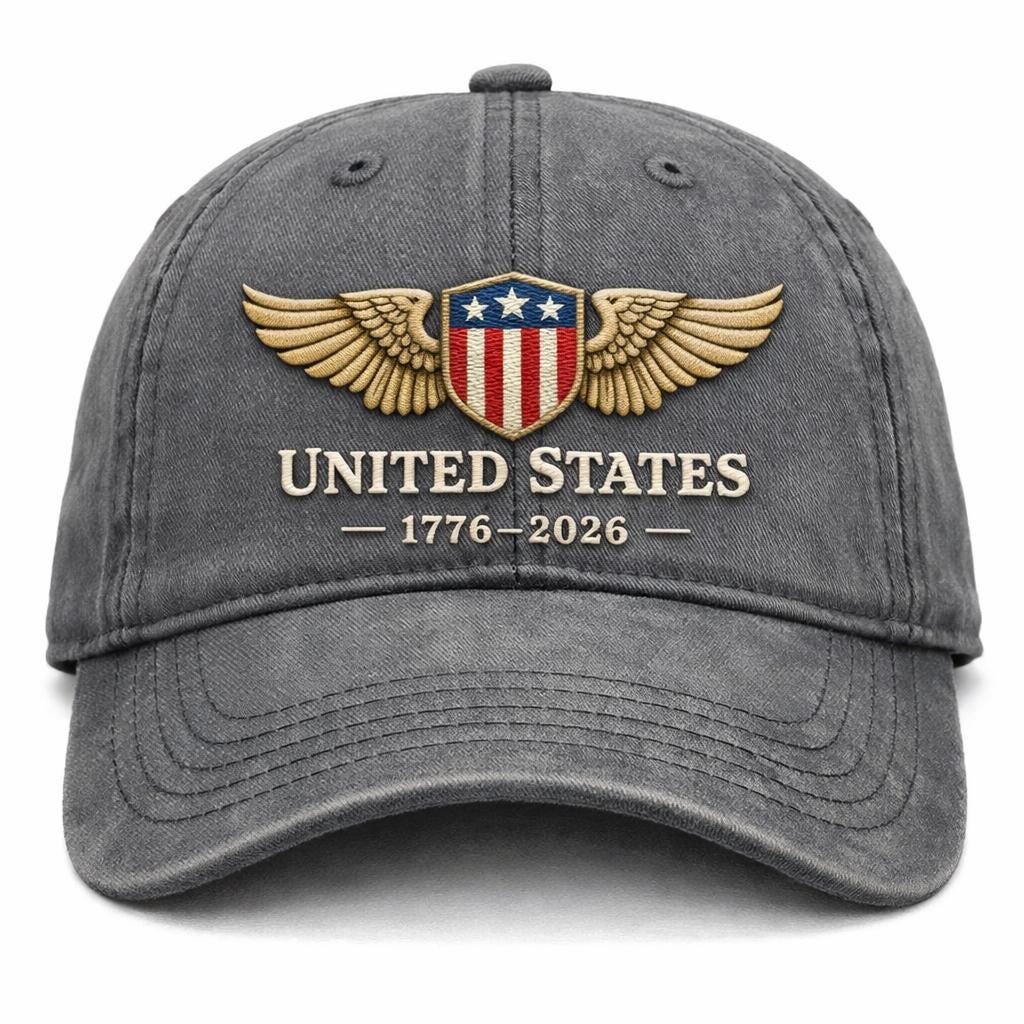 Custom United States 1776 2026 embroidered Hat Patriotic Eagle 250th Anniversary Celebration Gift for Independence Day