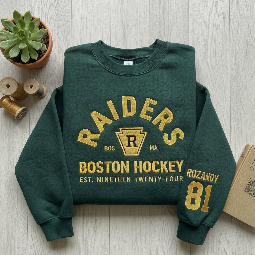 Ilya Rozanov #81 Boston Raiders Embroidered Sweatshirt – Heated Rivalry Inspired Shirt, Shane Hollander, Hudson Williams Merch