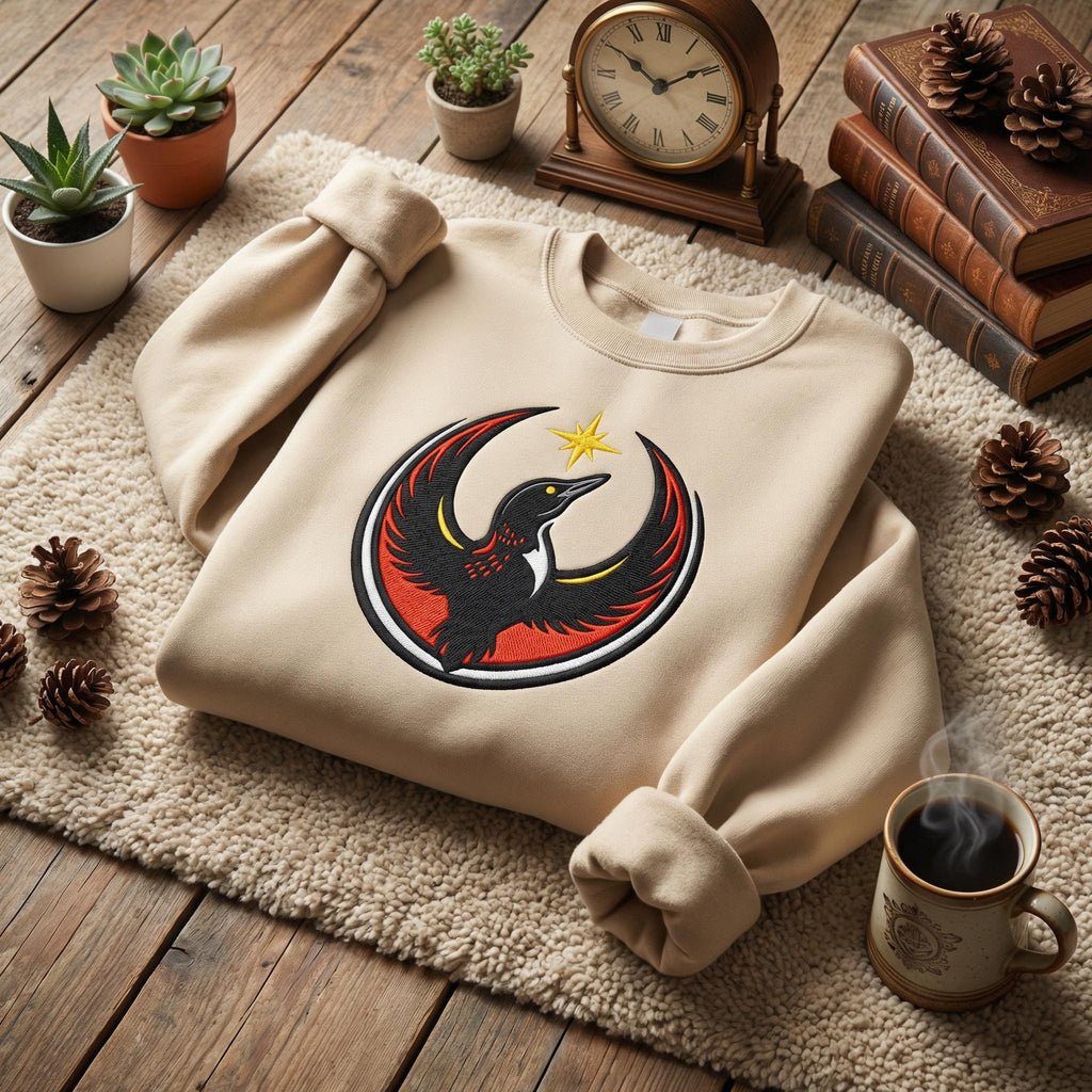 Minnesota Rebel Alliance Embroidered Sweatshirt, MN State Bird Loon Resistance Hoodie, Political Protest Pullover