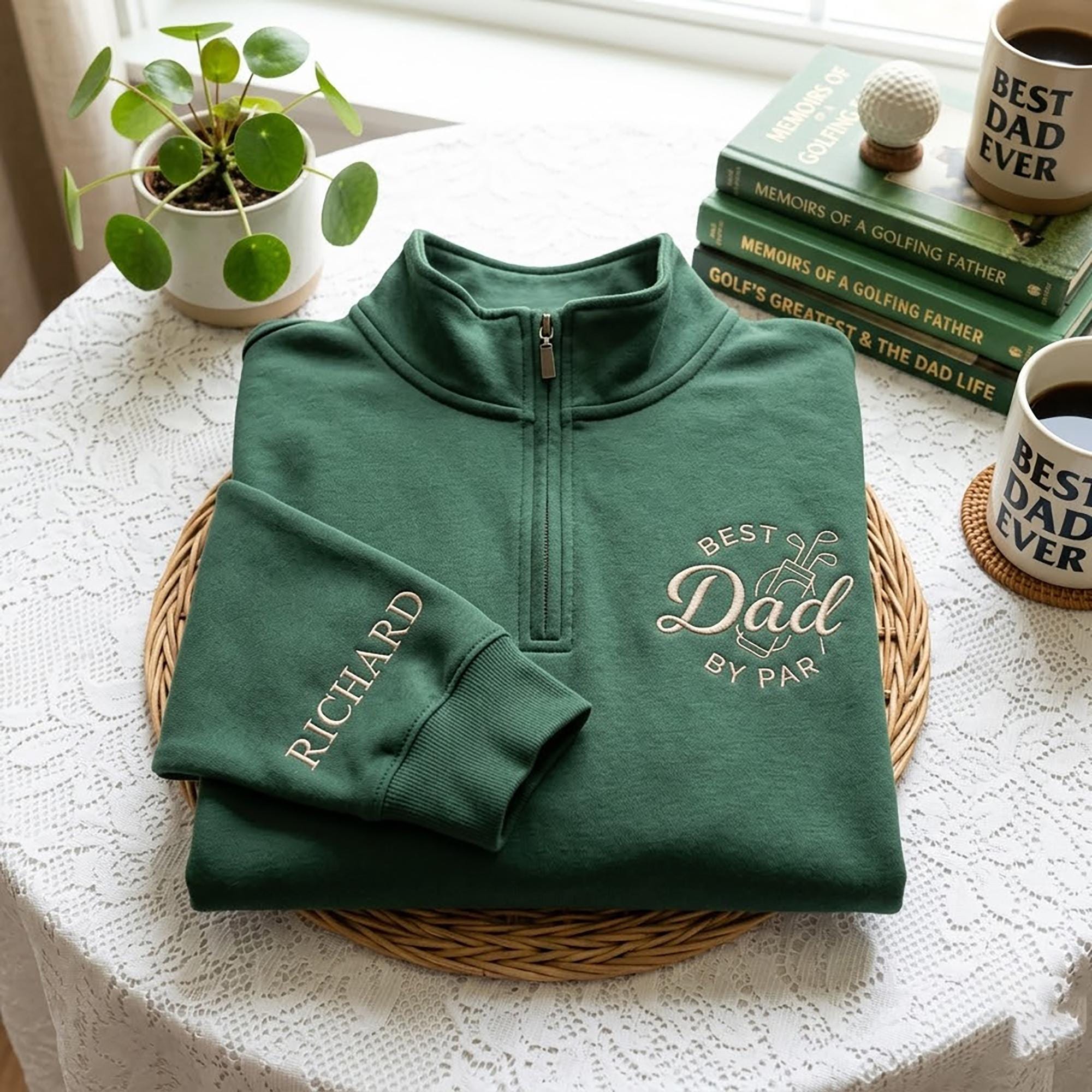 Best Dad By Par Personalized Golf Shirt, Custom Name Dad Shirt, Cool Dads Club Tee, Golf Lover Gift, Fathers Day Gift