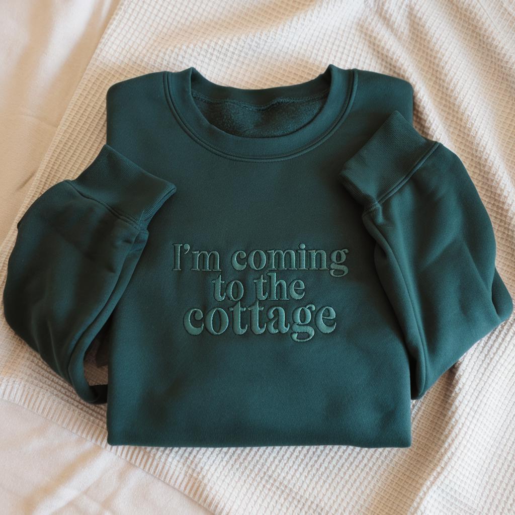 Embroidered I’m Coming To The Cottage Sweatshirt – Heated Rivalry Shirt, Ilya Rozanov & Shane Hollander, Hudson Williams Merch