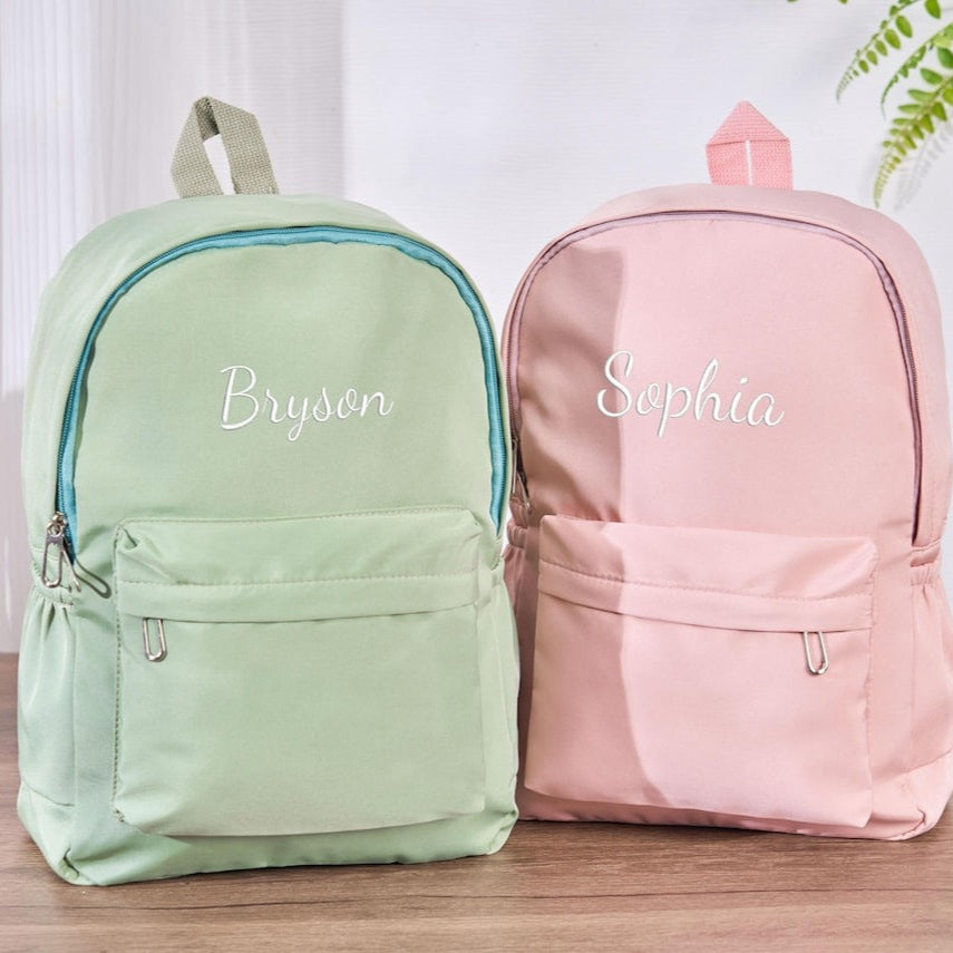 Embroidery Personalized Kids Backpack,Custom Kindergarten Toddler gifts, Kids School Bag, Monogram Backpacks for Girls Boys, Birthday Gifts