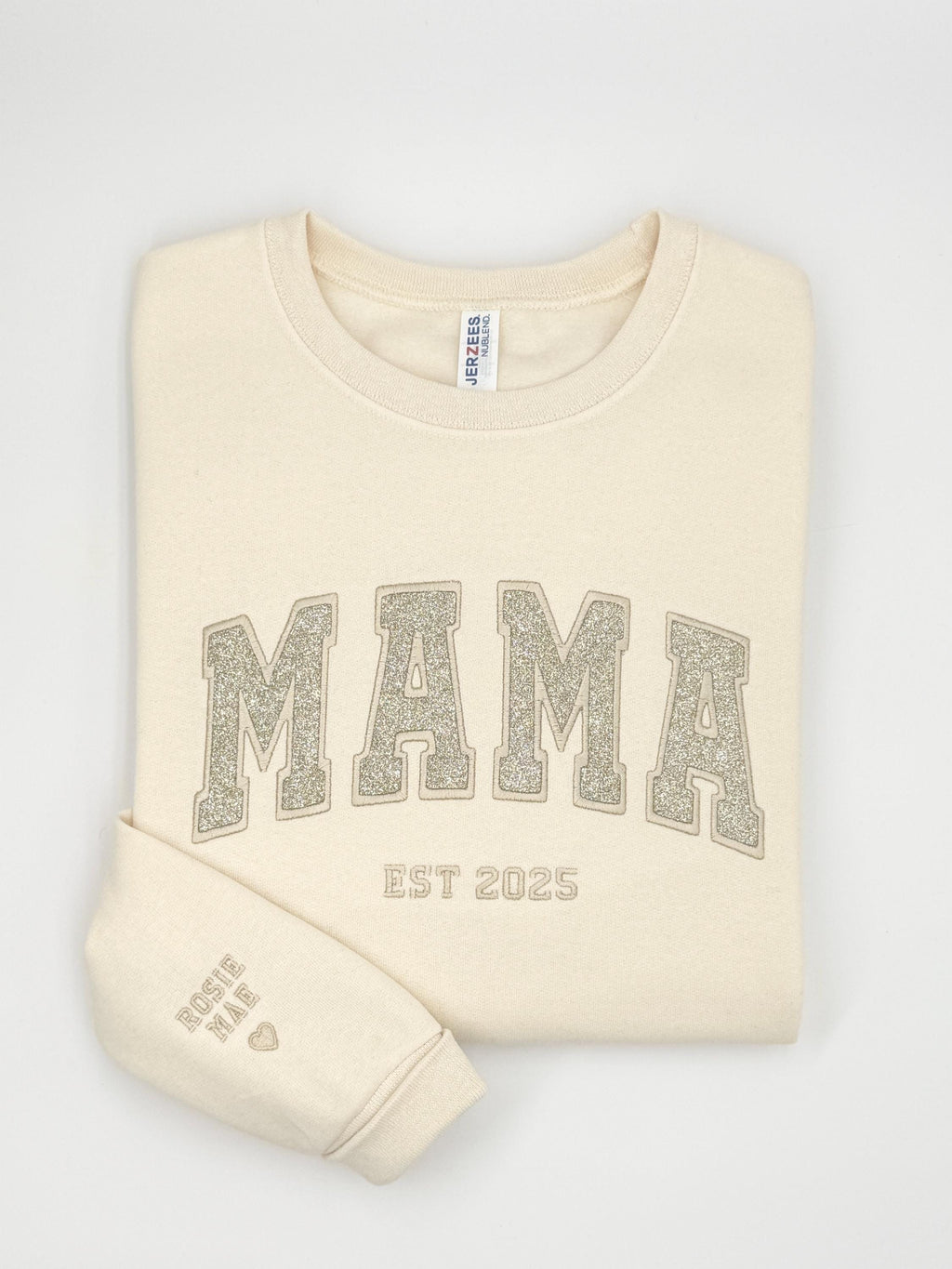 Mama Embroidered Sweatshirt, Custom Est. Year Sweater, Personalized Mom Gift, New Mom Outfit, Gift for Mama, Mothers Day Gifts, Mom Gifts