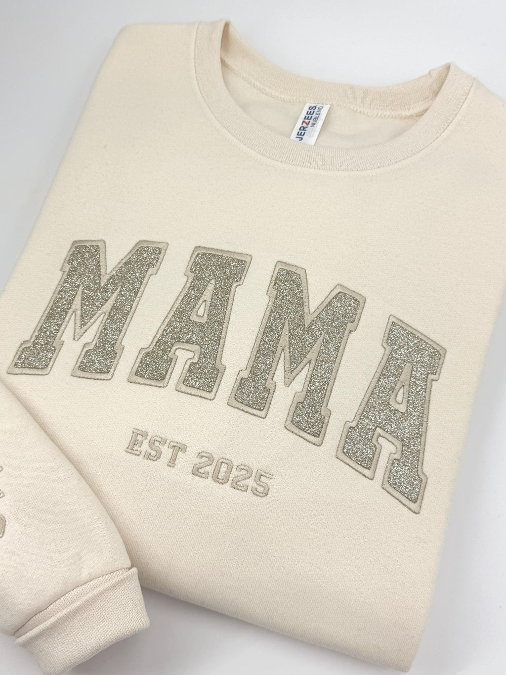 Mama Embroidered Sweatshirt, Custom Est. Year Sweater, Personalized Mom Gift, New Mom Outfit, Gift for Mama, Mothers Day Gifts, Mom Gifts