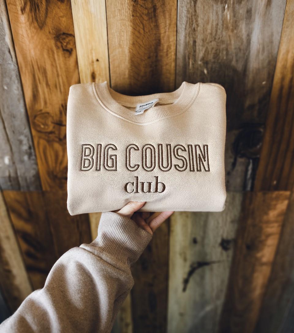 Big Cousin Embroidered Shirt, Future Big Cousin, Big Cousin Shirts Pregnancy Announcement, Baby Announcement Shirt, Baby Shower Gift