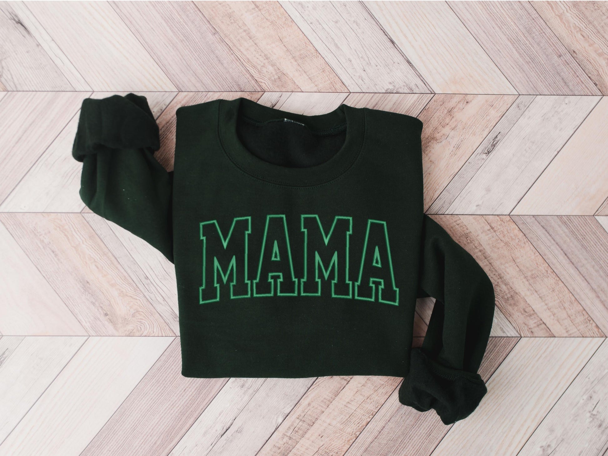 Embroidered Mama Sweatshirt, Personalized Crewneck, Birthday & Mother’s Day Gift for Mom