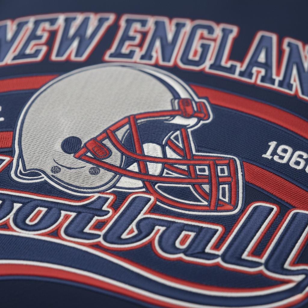 Embroidered New England Football Sweatshirt – Game Day Patriots Shirt | Unisex Hoodie for Men & Women | Football Fan Gift