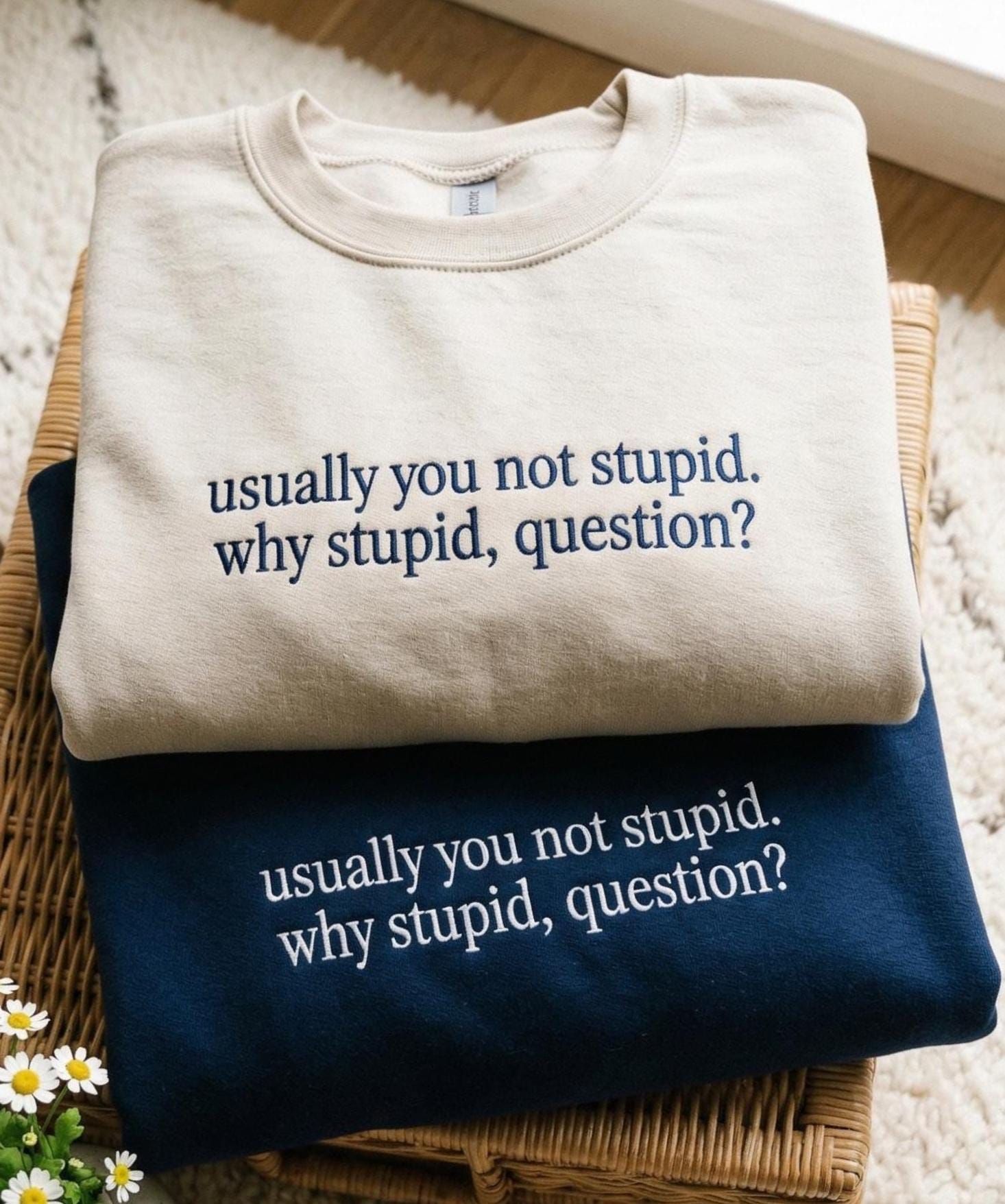 Embroidered Project Hail Mary Sweatshirt : Funny Rocky Quote, Eridian, Andy Weir shirt