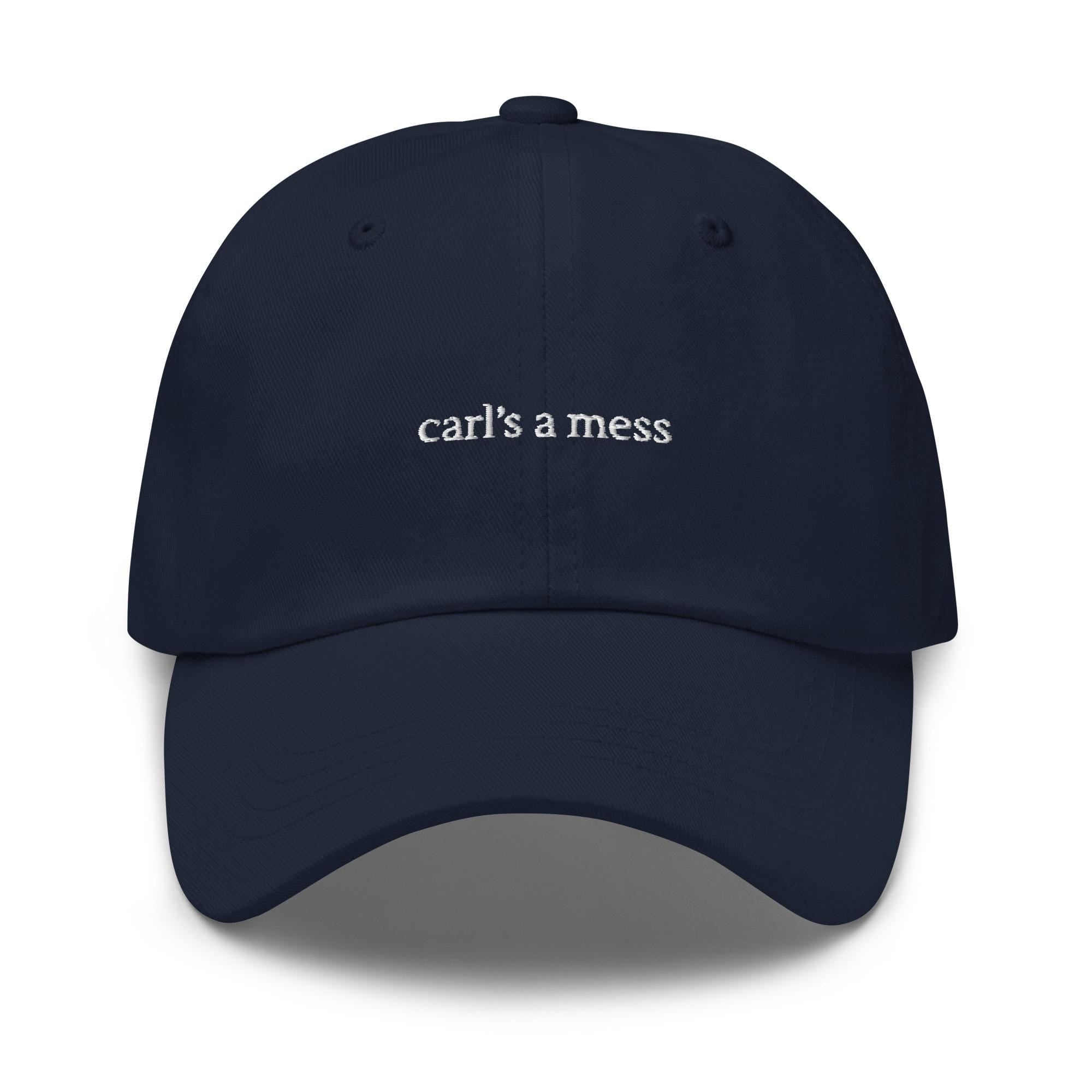 Carl's a Mess Embroidered Dad Hat – Funny Reality TV Summer Cap, Hamptons Weekend Cotton Hat, Trendy Gift for Him & Her
