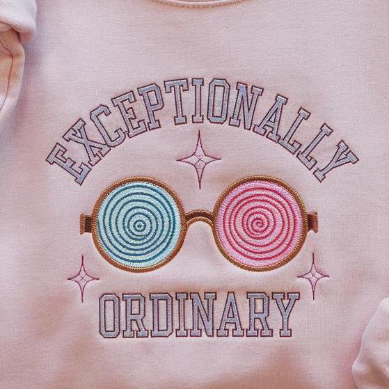 Magical Glass Embroidered Sweatshirt, Luna Bookish Shirt, Dramione Regulus Wizard School Top