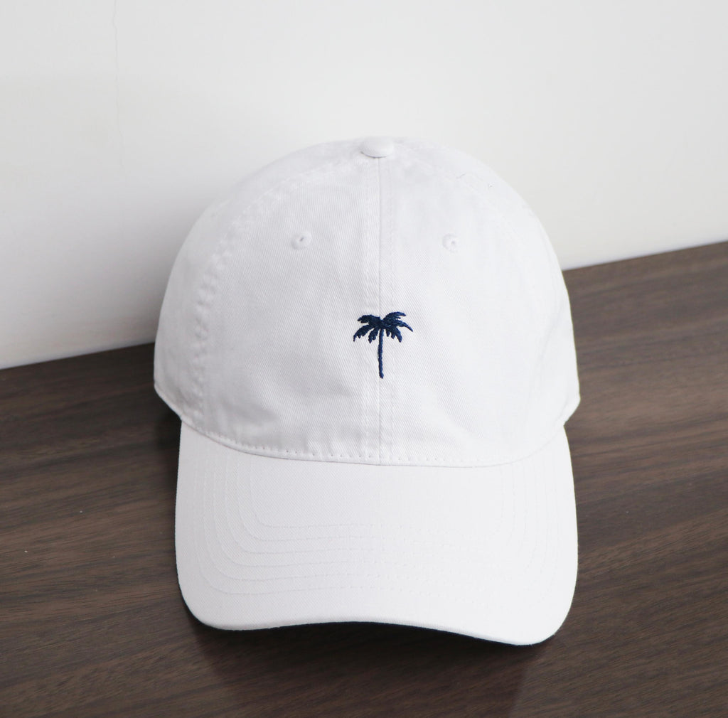 Embroidered Palm Tree Hat: Custom Cotton Baseball Cap