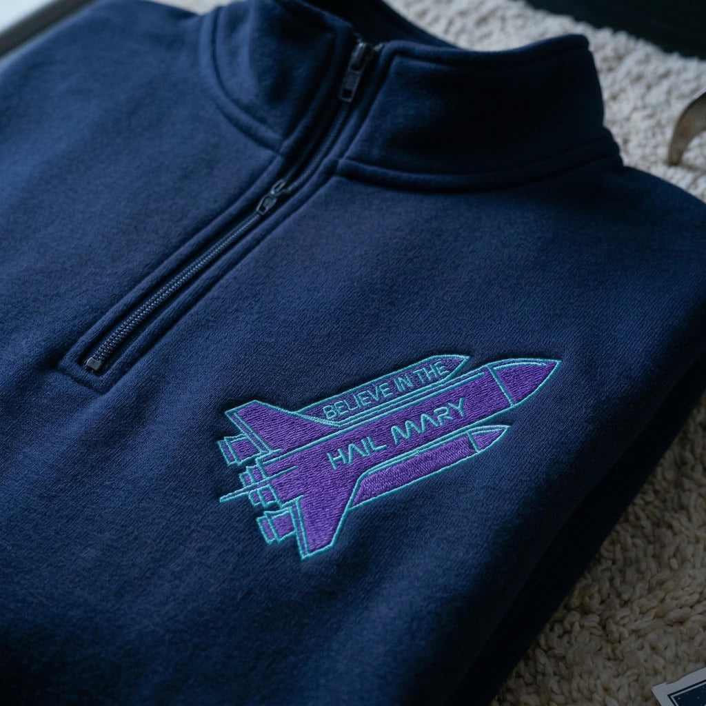 Embroidered Amaze Amaze Amaze Sweatshirt, Sci-Fi Hail Mary Embroidery Sweater, Funny Space Quote Shirt, Book Lovers Gift