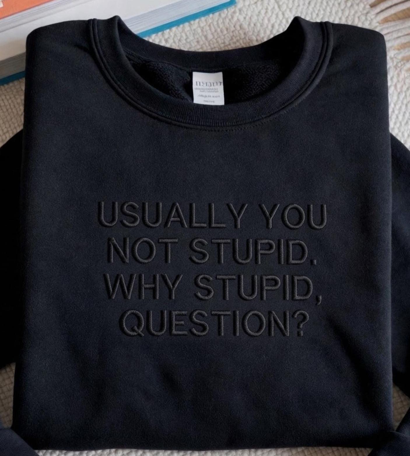 Embroidered Project Hail Mary Sweatshirt: Funny Rocky Quote, Eridian, Andy Weir shirt