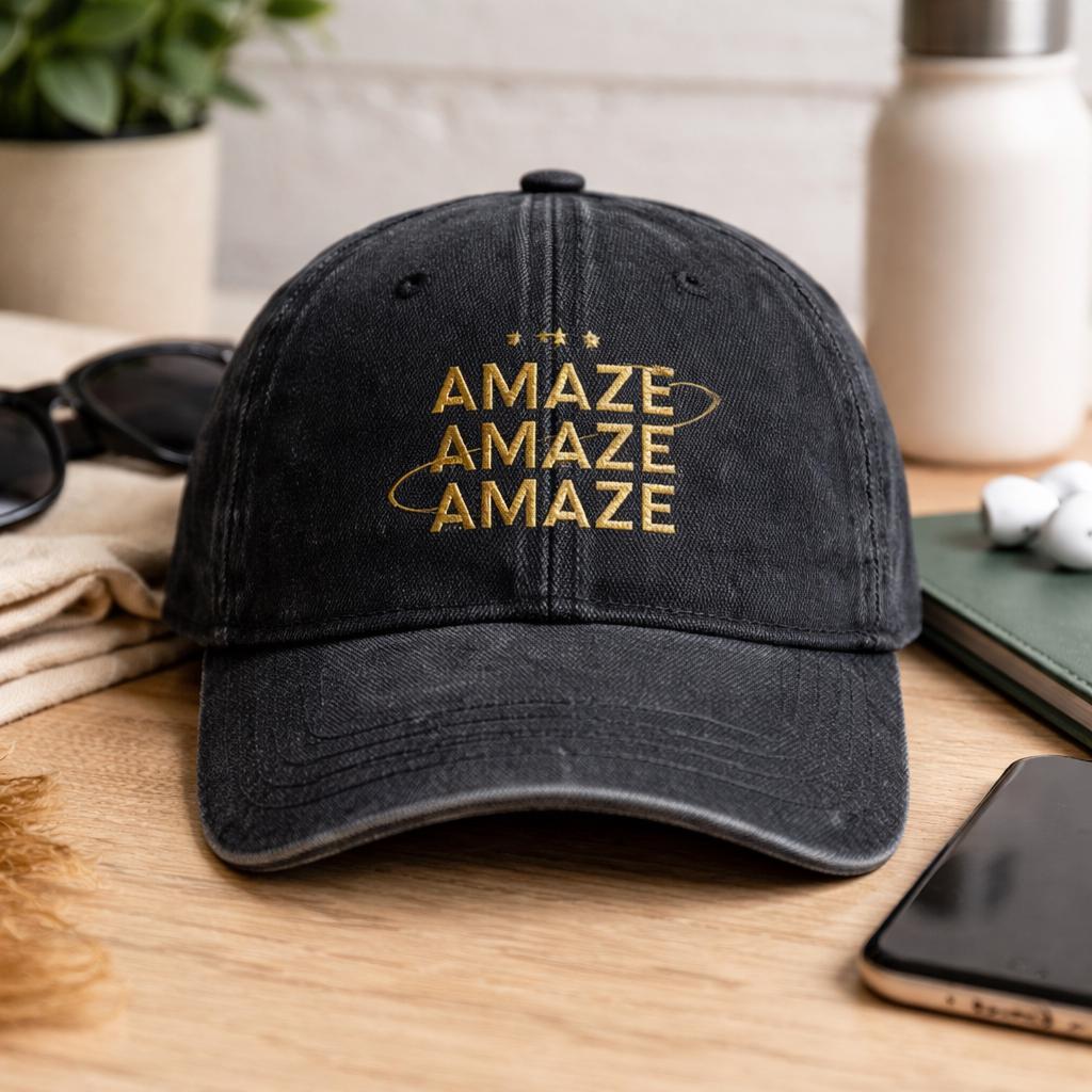 Embroidered Amaze Amaze Amaze Hat, Hail Mary Book Cap, Funny Sci-Fi Space Quote Shirt, Book Lovers Gift