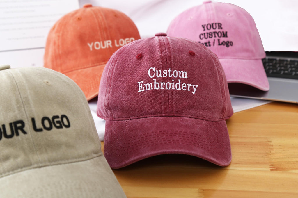 Add Name or Text to Back or Side of Baseball Cap, Back of Hat Embroidery, Side of Hat Embroidery, Customize Back of Hat, Baseball Hats
