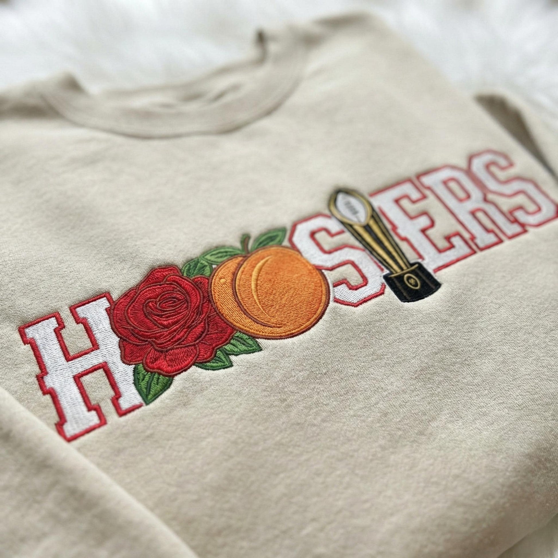 Embroidered Indiana Football 25–26 National Champs Sweatshirt, Trendy Game Day T-Shirt, Unisex Hoodie, College Football Fan Gift