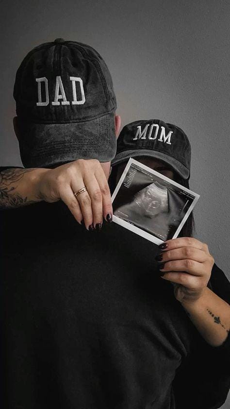 Custom Embroidered Hat with Name or Title – Personalized Dad Mom Baseball Cap for Baby Announcement or New Parent Gift Idea