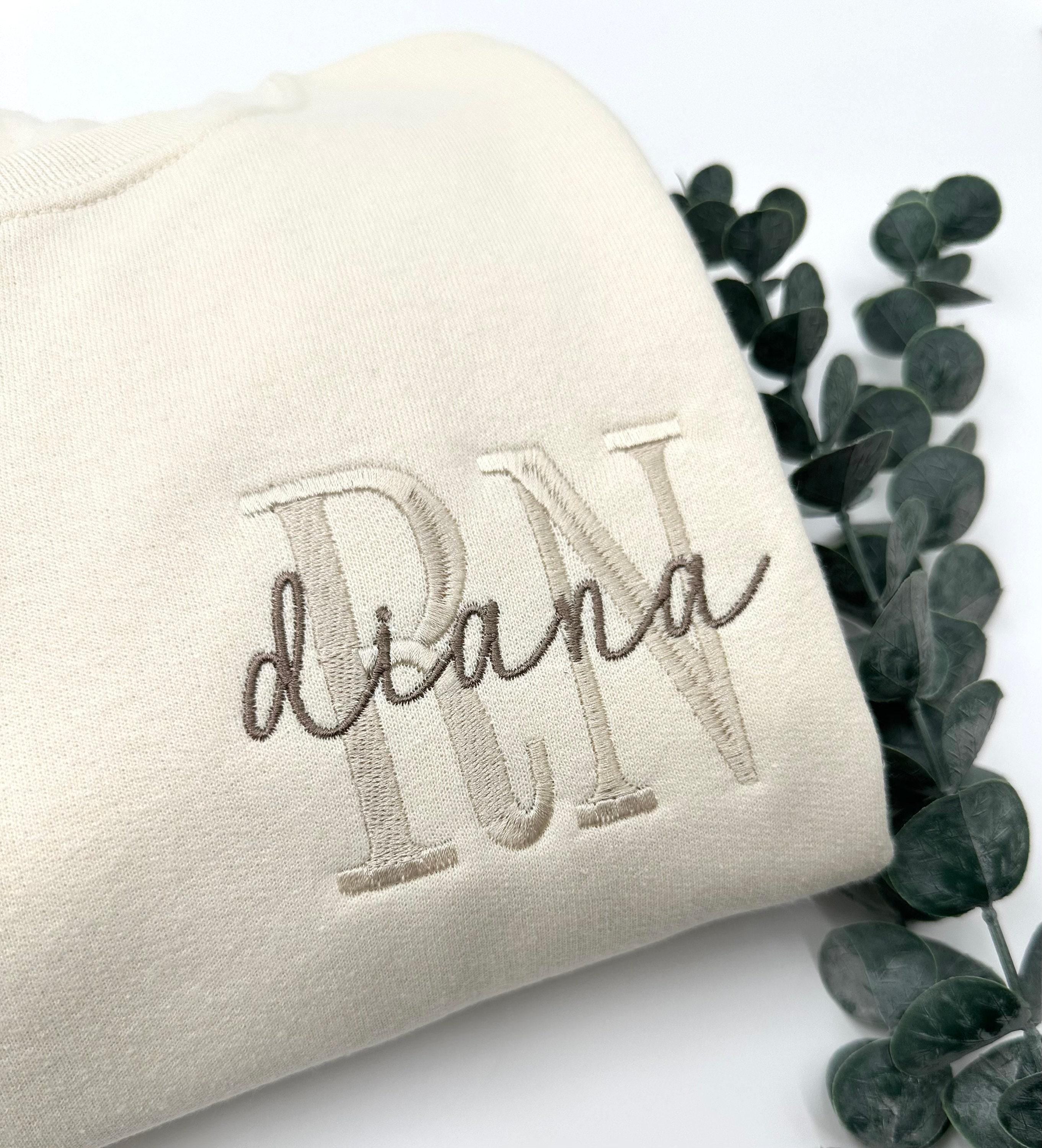 Embroidered Nurse Sweatshirt Hoodie: Athletic Block Gemma, Nursing School Gift