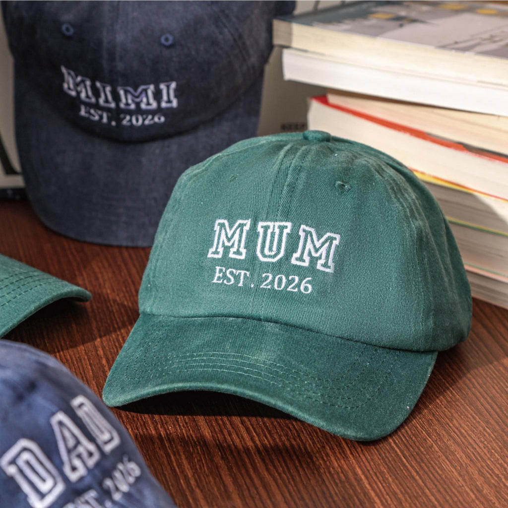 Personalized Mom Embroidered Hat, Custom Vintage Baseball Cap, Vintage Baseball Cap for New Dad, Girl Dad Cap