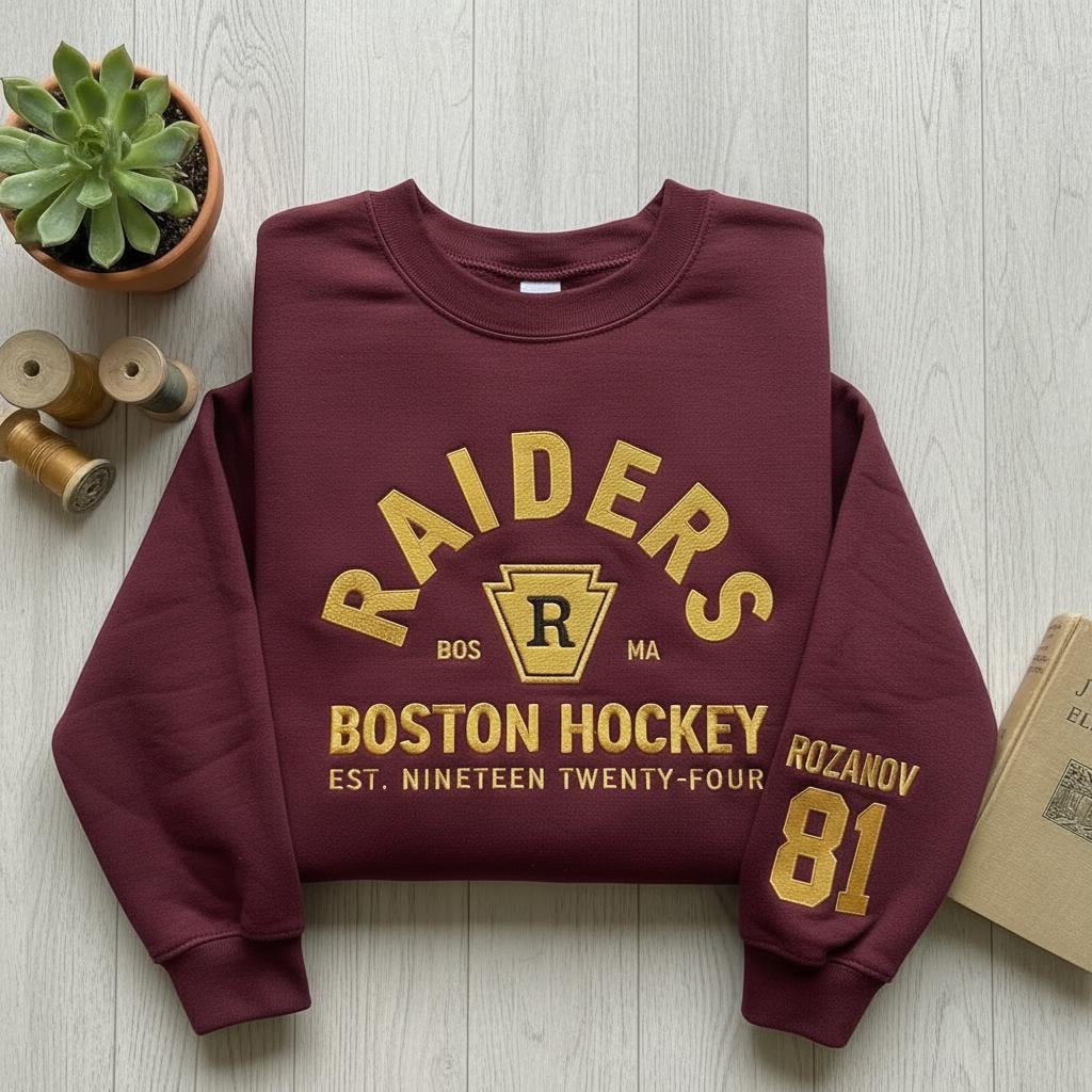 Ilya Rozanov #81 Boston Raiders Embroidered Sweatshirt – Heated Rivalry Inspired Shirt, Shane Hollander, Hudson Williams Merch