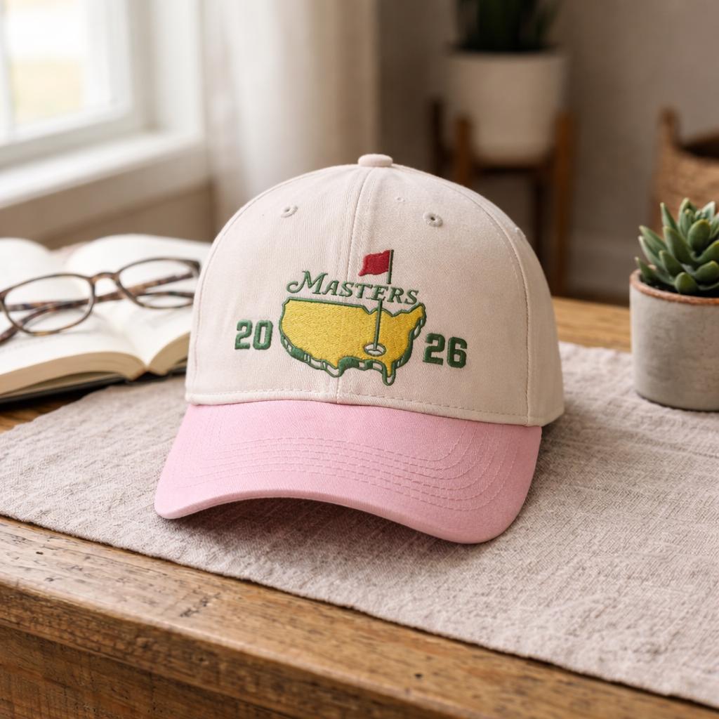 Masters Golf Inspired Embroidered Hat | Augusta Inspired Golf Hat | Golf Lover Gift | Golf Tournament Hat | Embroidered Golf Cap