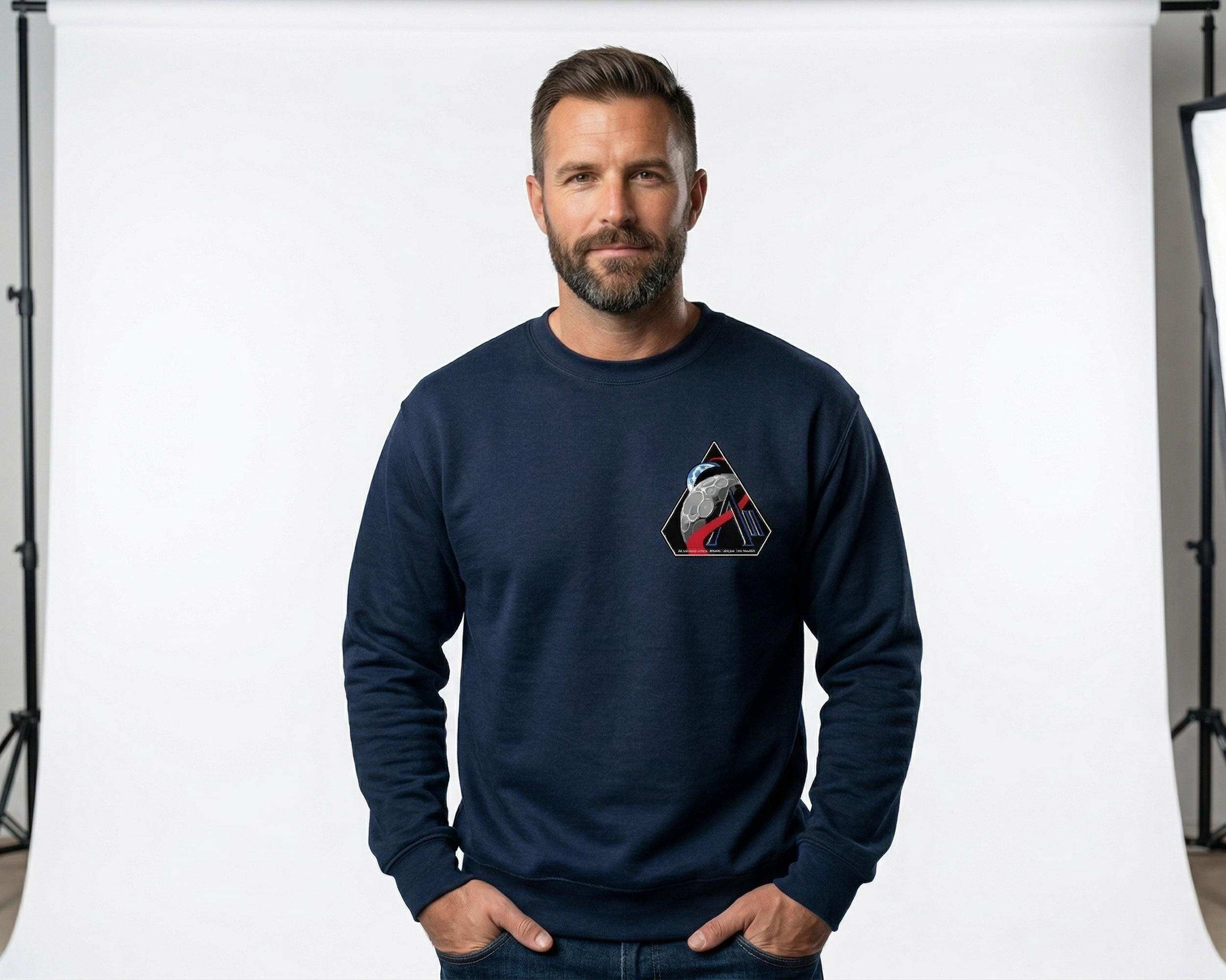 Artemis II Embroidered T-Shirt, NASA Space Program Fan Tee, Moon Mission Rocket Shirt, Astronomy Lover Gift