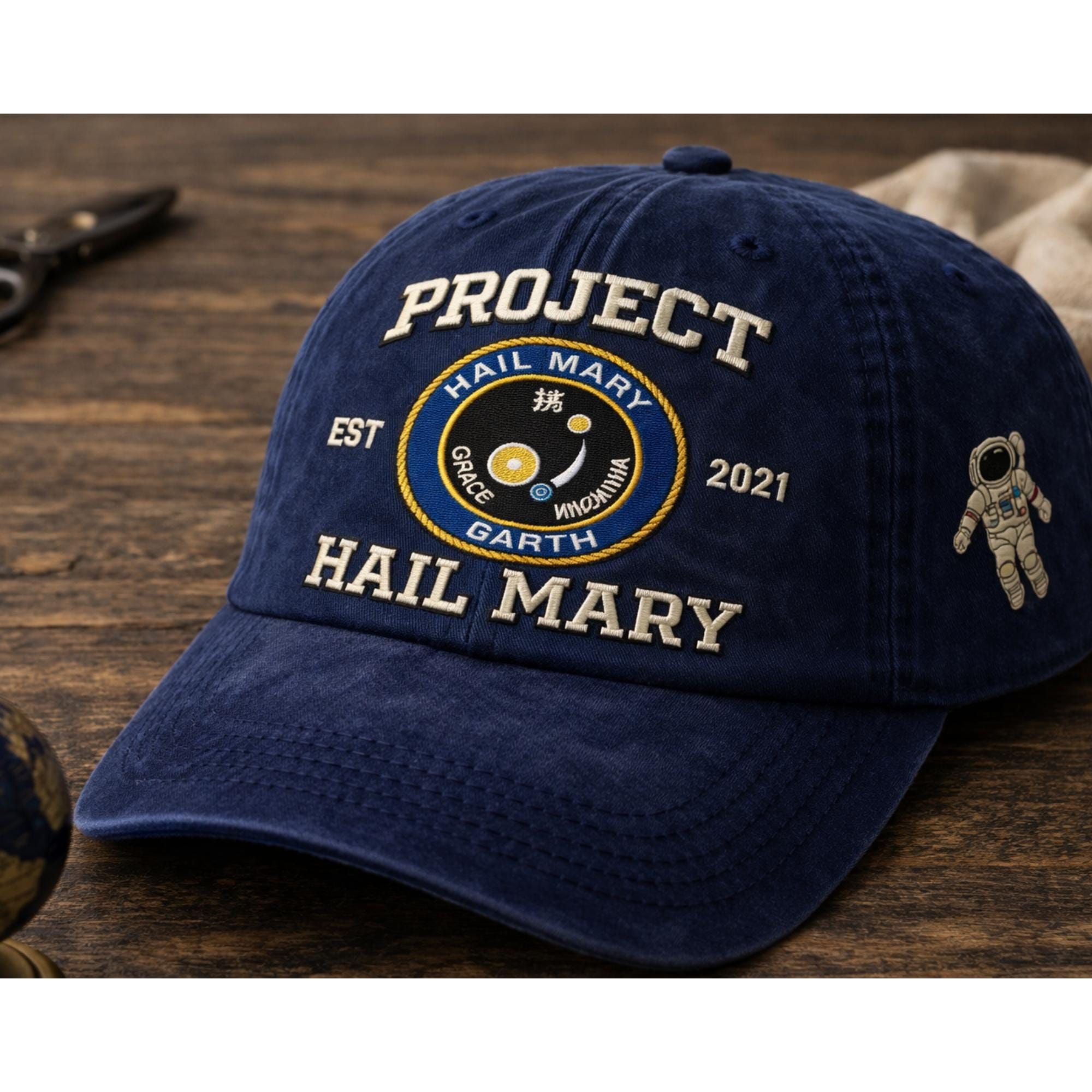 Erid Planet Project Hail Mary Embroidered Hat, Rocky Amaze Amaze Amaze Embroidery Cap, Sci-fi Fantasy Bookish Appeal, Book Lovers Gift